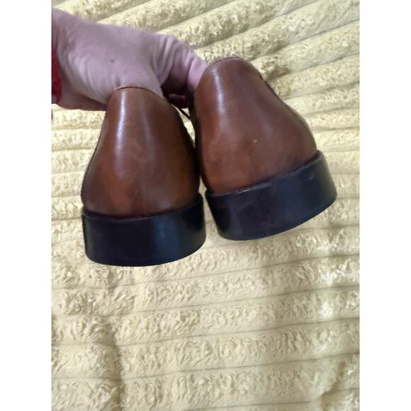 J. Murphy by Johnston & Murphy Cap Toe Novick Derby Shoes 13M Brown Leather - Picture 5 of 6